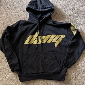 Dangerous People Black and Gold Graphic Men's Hoodie